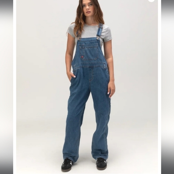 Dickies Women's Relaxed Fit Bib Overalls - Picture 1 of 16